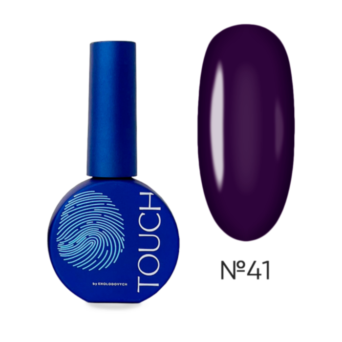 Гель-лак Touch Gel Polish №41, фіолетовий, 9 мл