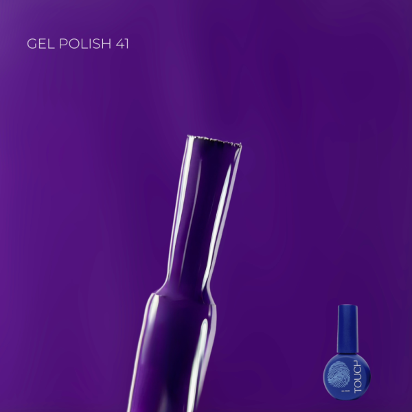 Гель-лак Touch Gel Polish №41, фіолетовий, 9 мл