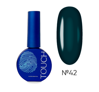 Гель-лак Touch Gel Polish №42, холодний зелений, 9 мл
