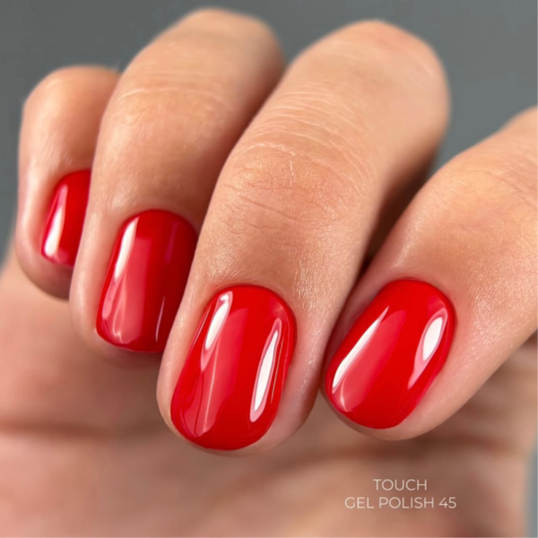 Гель-лак Touch Gel Polish №45, червоний, 9 мл