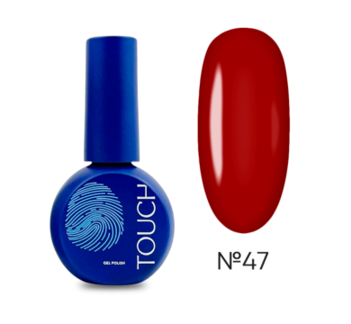 Гель-лак Touch Gel Polish №47, темно-красный, 9 мл