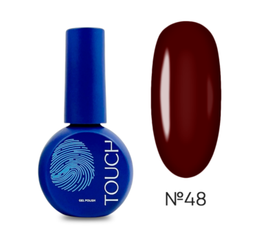 Гель-лак Touch Gel Polish №48, винний, 9 мл