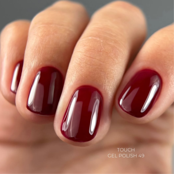 Гель-лак Touch Gel Polish №49, бордовый, 9 мл