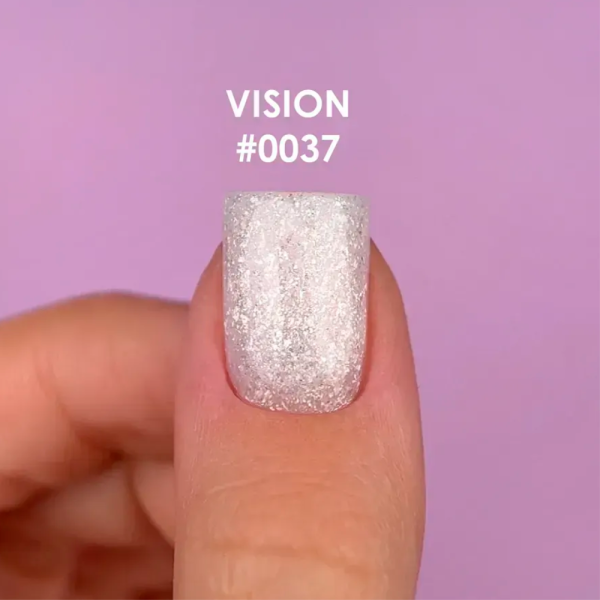 Гель для наращивания DNKa Builder Gel New Formula #0037 Vision, молочный с шиммером, 30 мл