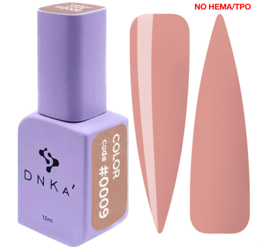 Гель-лак DNKa Gel Polish Color New Formula #0009, бежевий, 12 мл