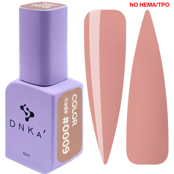 Гель-лак DNKa Gel Polish Color New Formula #0009, бежевий, 12 мл