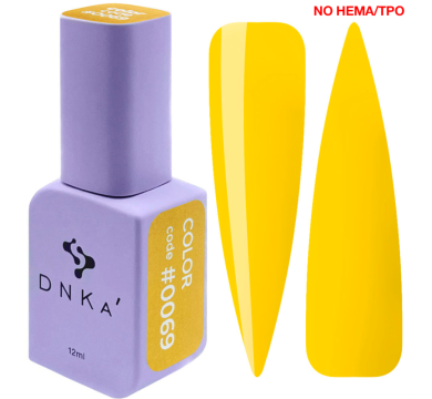 Гель-лак DNKa Gel Polish Color New Formula #0069, лимонный, 12 мл