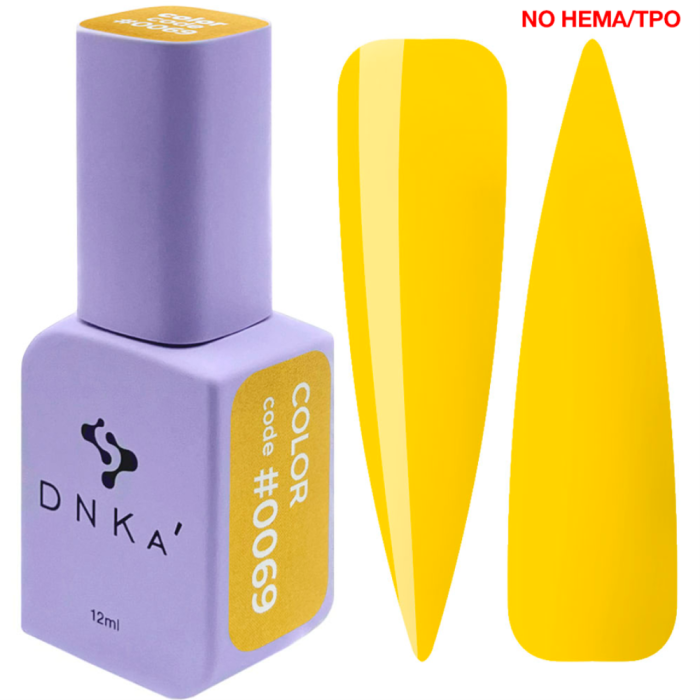 Гель-лак DNKa Gel Polish Color New Formula #0069, лимонний, 12 мл