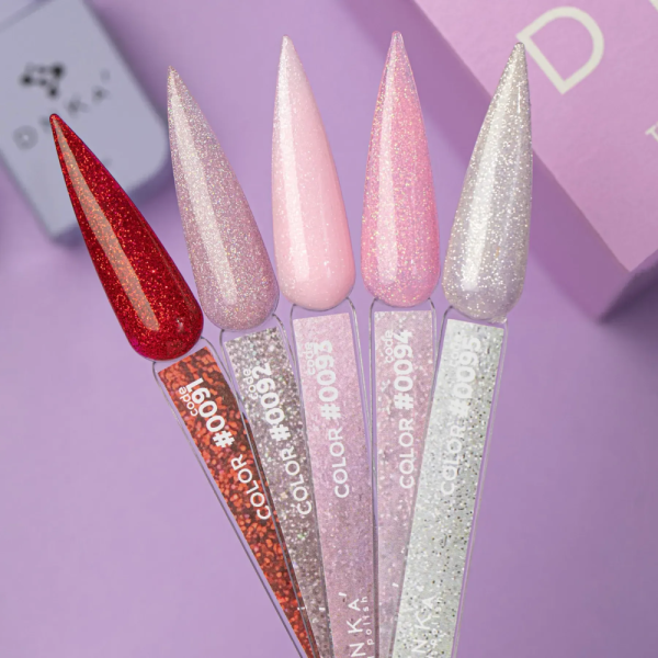Гель-лак DNKa Gel Polish Color New Formula #0091, червоний з блискітками, 12 мл