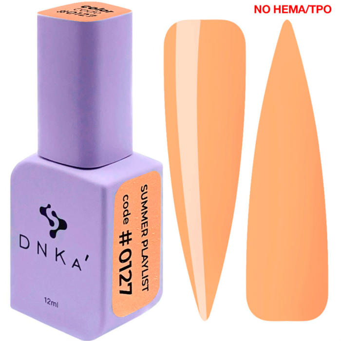 Гель-лак DNKa Gel Polish Summer Playlist New Formula #0127, абрикосовий, 12 мл