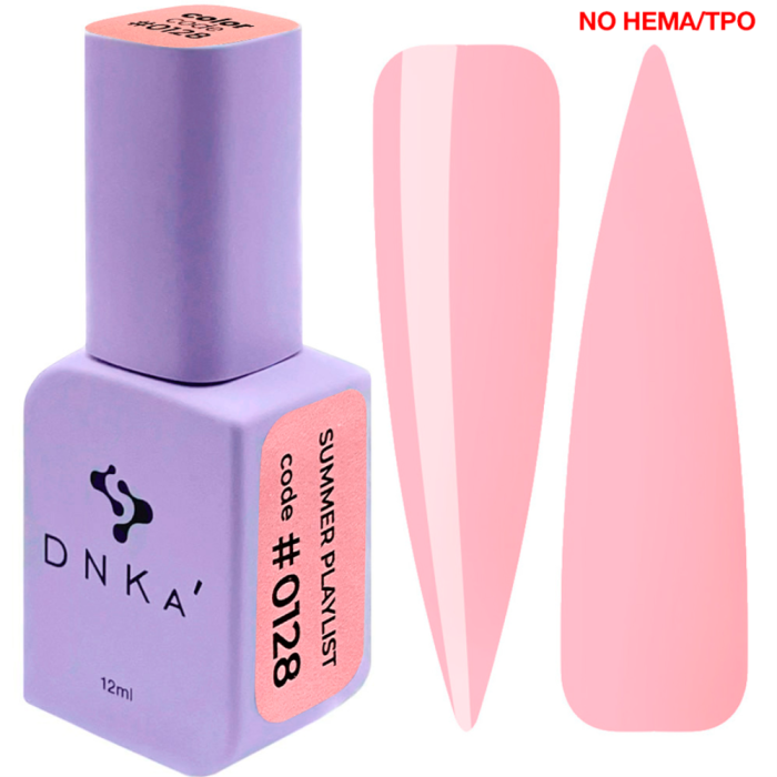 Гель-лак DNKa Gel Polish Summer Playlist New Formula #0128, нежно-розовый, 12 мл