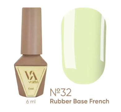 База камуфлирующая Valeri Rubber Base French New №032, желтая, 6 мл