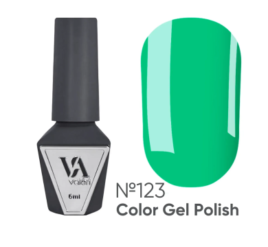 Гель-лак Valeri Color New №123, яркий светло-зеленый, 6 мл