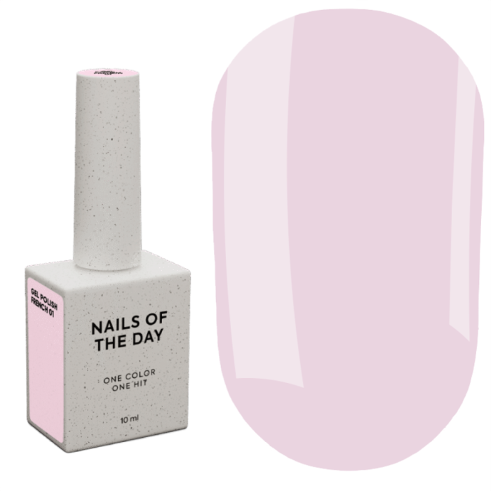 Гель-лак NAILSOFTHEDAY Gel Polish French №01, рожевий, 10 мл