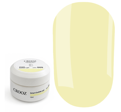 Гель для нарощування Crooz Smart Builder Gel №05, жовтий, 15 мл