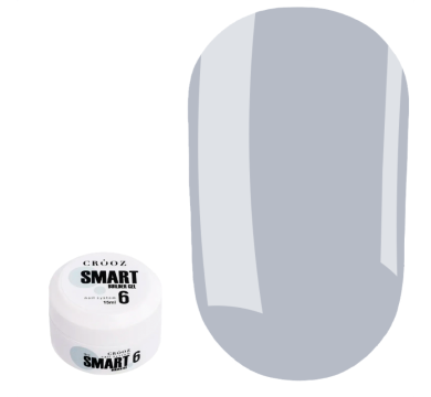 Гель для нарощування Crooz Smart Builder Gel №06, сіро-блакитний, 15мл