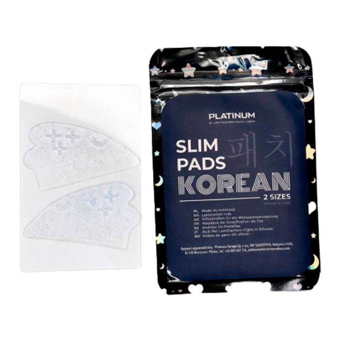 Патчи силиконовые многоразовые Platinum Slim Pads Korean, для корейского ламинирования, 2 шт.
