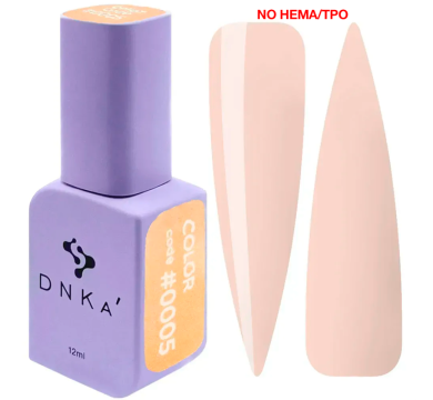 Гель-лак DNKa Gel Polish Color New Formula #0005, бежевий, 12 мл