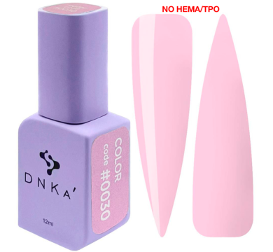 Гель-лак DNKa Gel Polish Color New Formula #0030, рожевий, 12 мл