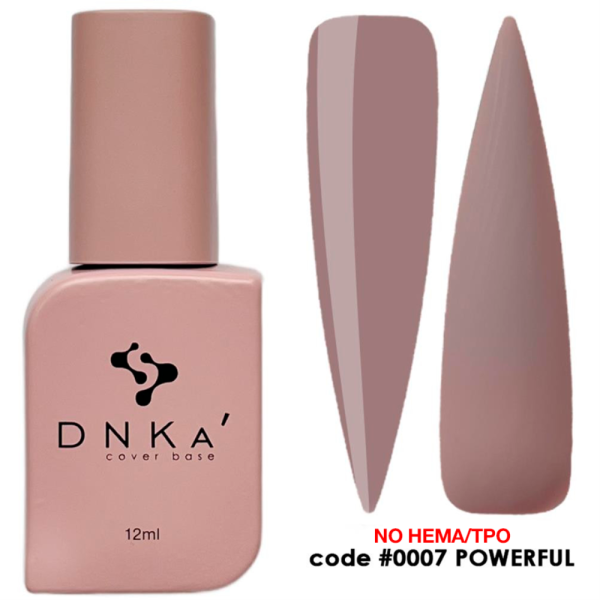 База камуфлююча DNKa Cover Rubber Base French New Formula №0007 Powerful, холодний беж, 12 мл