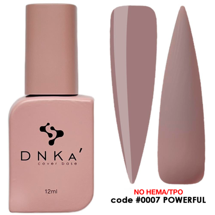 База камуфлююча DNKa Cover Rubber Base French New Formula №0007 Powerful, холодний беж, 12 мл