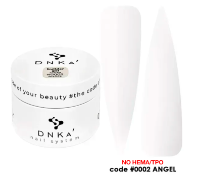 Гель для нарощування DNKa Builder Gel New Formula #0002 Angel, молочний, 30 мл