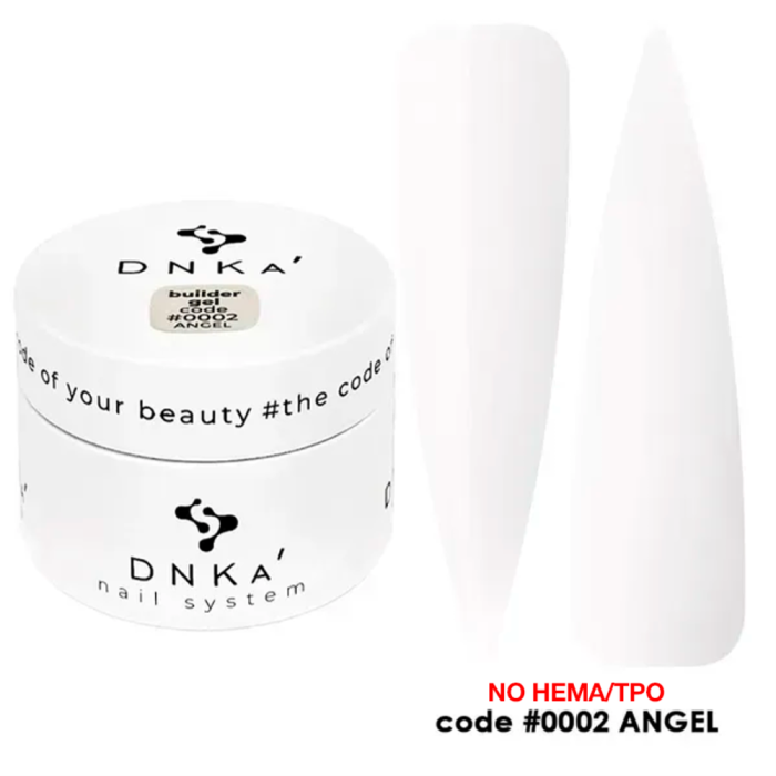 Гель для наращивания DNKa Builder Gel New Formula #0002 Angel, молочный, 30 мл
