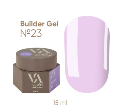 Гель для наращивания Valeri Builder Gel New №23, лиловый, 15 мл