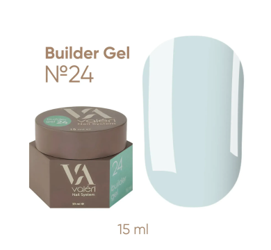 Гель для наращивания Valeri Builder Gel New №24, мятный, 15 мл
