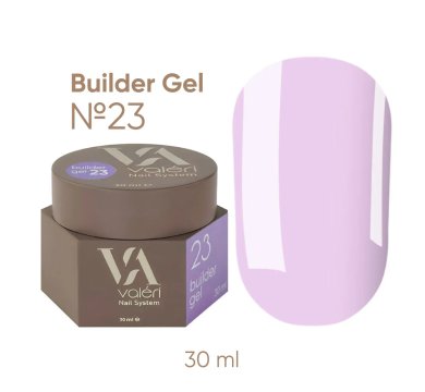 Гель для нарощування Valeri Builder Gel New №23, ліловий, 30 мл