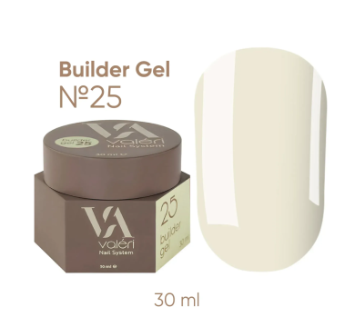 Гель для нарощування Valeri Builder Gel New №25, масло, 30 мл