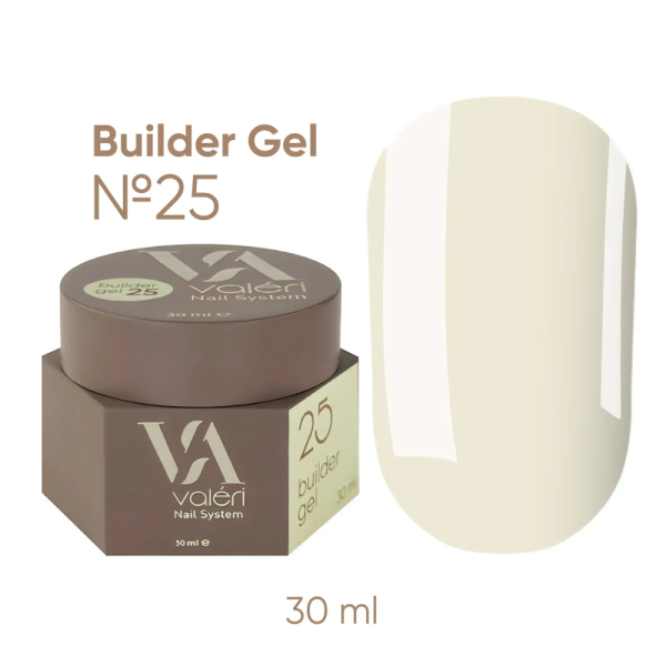 Гель для наращивания Valeri Builder Gel New №25, масло, 30 мл