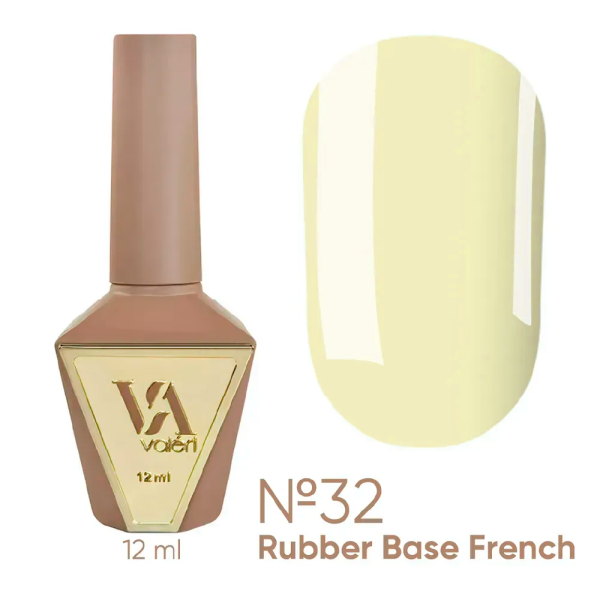 База камуфлирующая Valeri Rubber Base French New №032, желтая, 12 мл