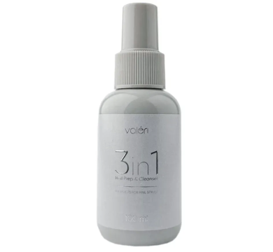 Знежирювач (дегідрататор) Valeri 3в1 Nail Prep&Cleanser, 100 мл