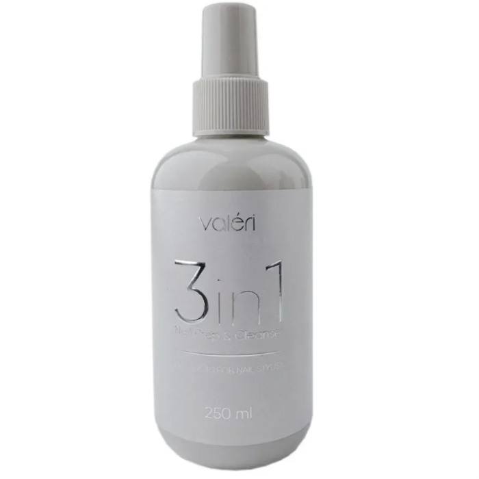 Обезжириватель (дегидратор) Valeri 3в1 Nail Prep&Cleanser, 250 мл