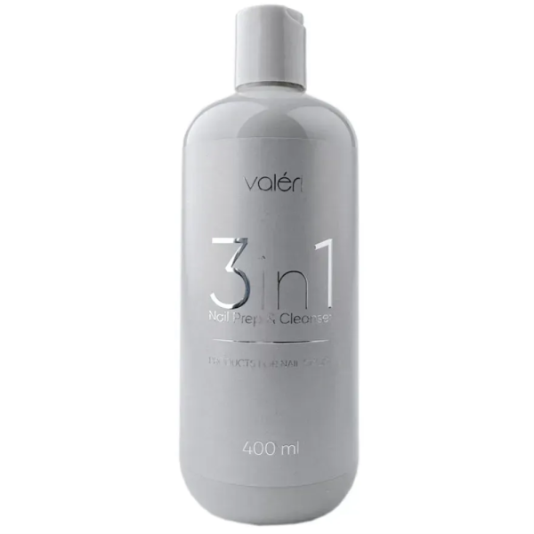 Знежирювач (дегідрататор) Valeri 3в1 Nail Prep&Cleanser, 400 мл