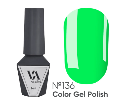 Гель-лак Valeri Color New №136, салатовый, 6 мл