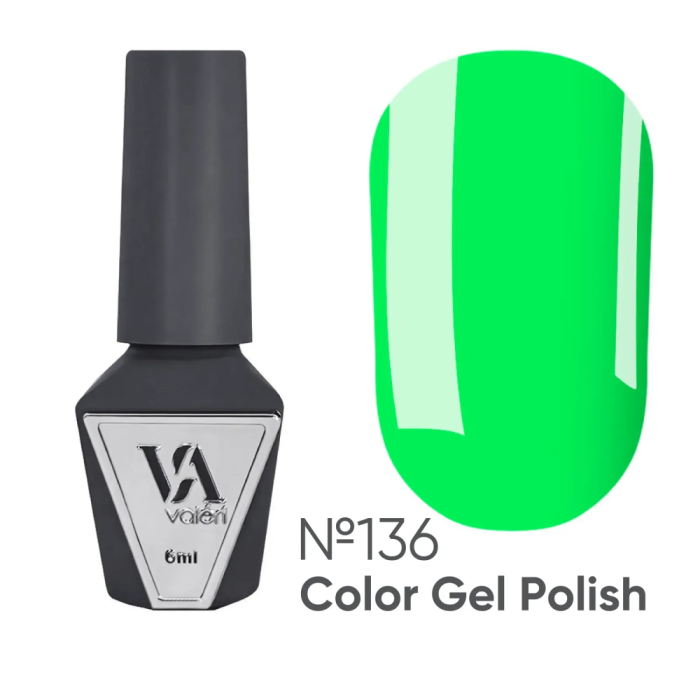 Гель-лак Valeri Color New №136, салатовий, 6 мл