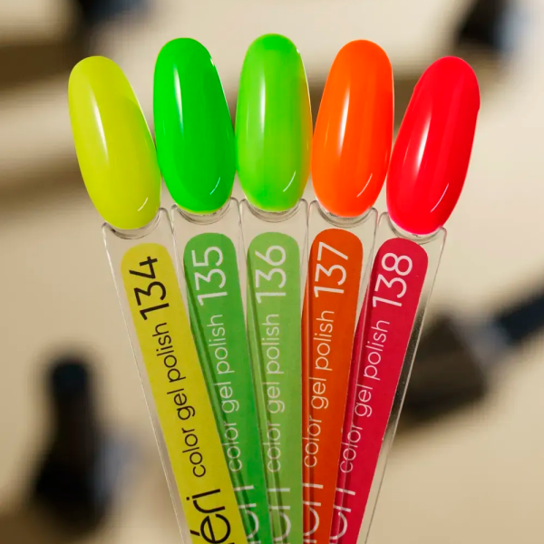 Гель-лак Valeri Color New №136, салатовый, 6 мл