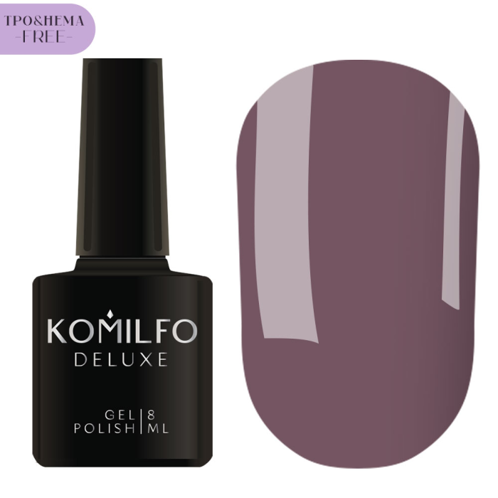 Гель-лак Komilfo Deluxe Series №D112, шоколадний тауп, 8 мл (HEMA/TPO free)