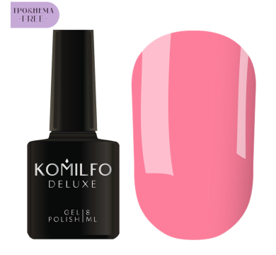 Гель-лак Komilfo Deluxe Series №D176, рожевий, 8 мл (HEMA/TPO free)