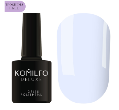 Гель-лак Komilfo Deluxe Series №D196, блакитний, 8 мл (HEMA/TPO free)