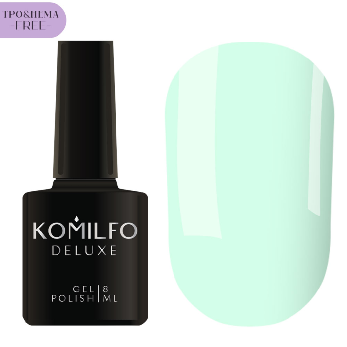 Гель-лак Komilfo Deluxe Series №D199, мятный, 8 мл (HEMA/TPO free)