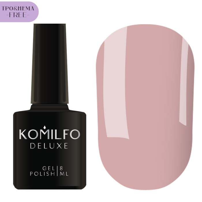 Гель-лак Komilfo Deluxe Series №D203, холодный нюд, 8 мл (HEMA/TPO free)