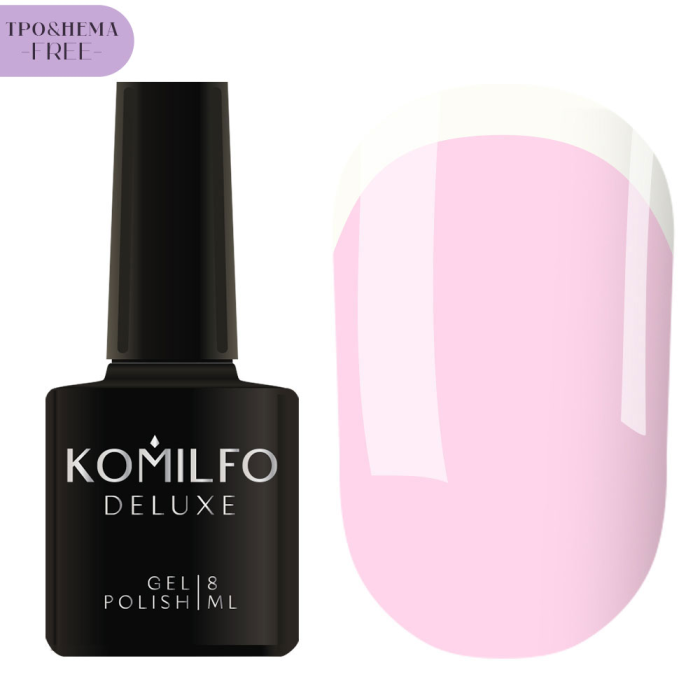 Гель-лак Komilfo French Collection №F001, лилово-розовый, 8 мл (HEMA/TPO free)