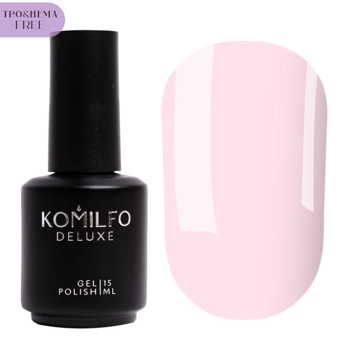 Гель-лак Komilfo French Collection №F002, нежно-розовый, 15 мл (HEMA/TPO free)