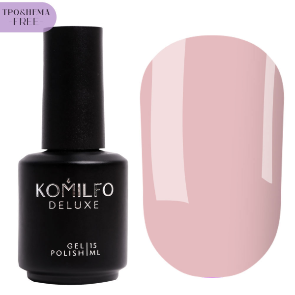 Гель-лак Komilfo French Collection №F004, жемчужно-розовый, 15 мл (HEMA/TPO free)