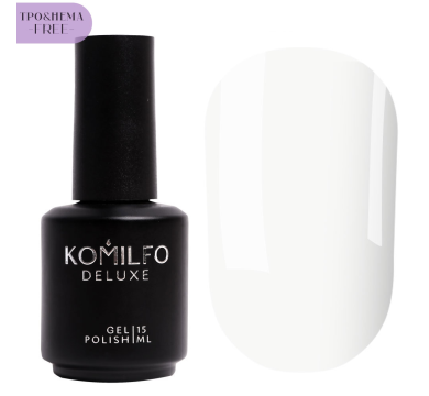 Гель-лак Komilfo French Collection №F010, білий, 15 мл (HEMA/TPO free)