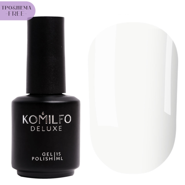 Гель-лак Komilfo French Collection №F010, белый, 15 мл (HEMA/TPO free)