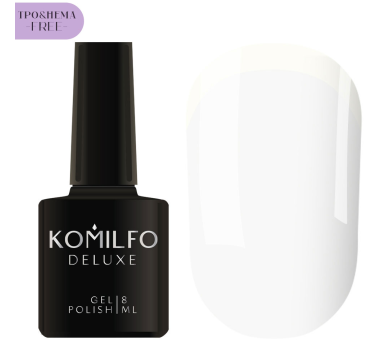 Гель-лак Komilfo French Collection №F010, білий, 8 мл (HEMA/TPO free)